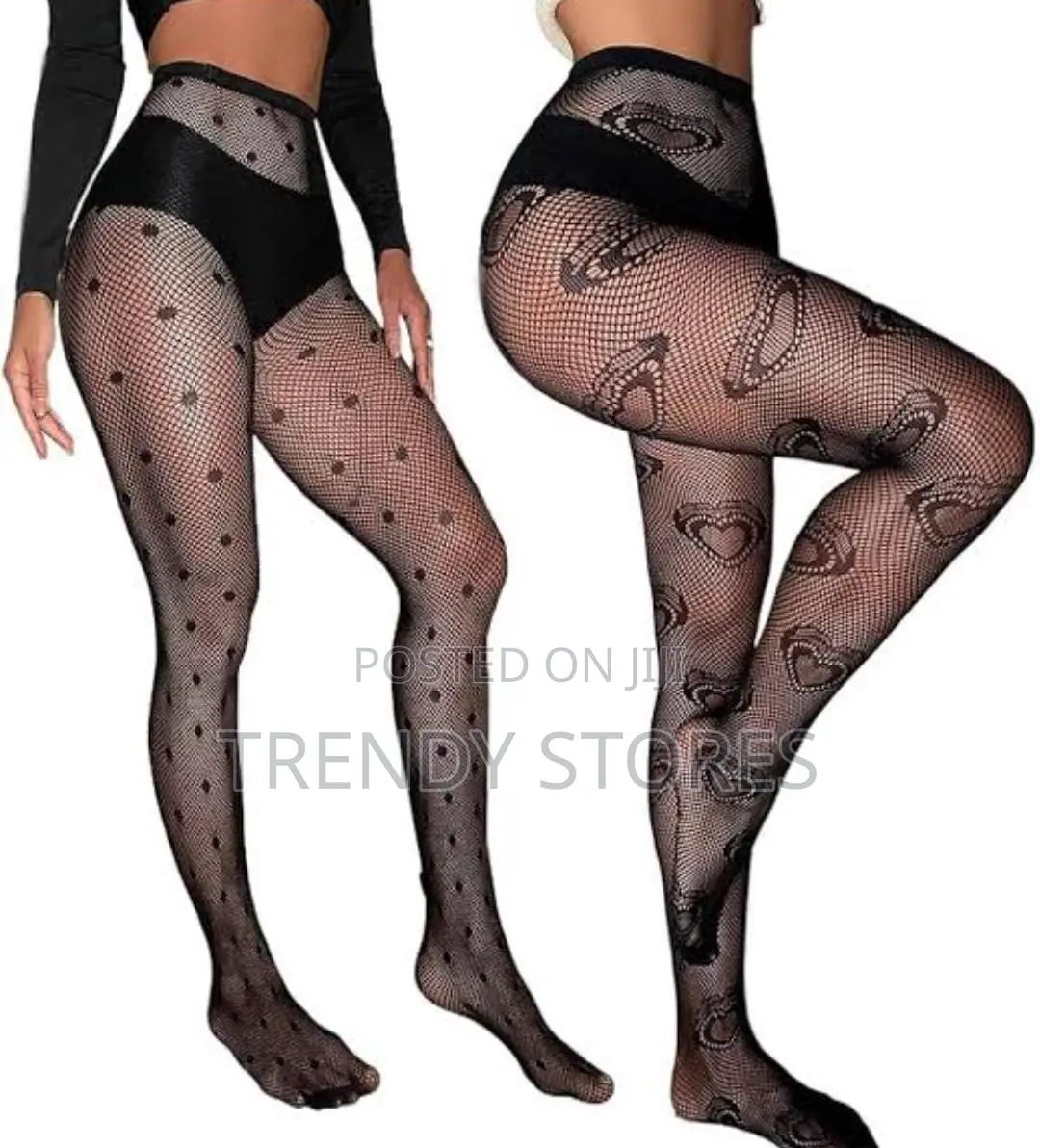 Patterned Fishnet Stockings