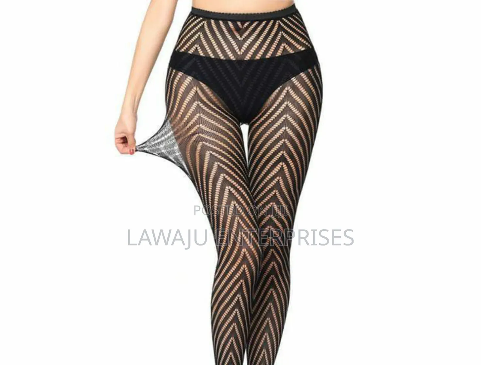 Stripped Fishnet Stockings