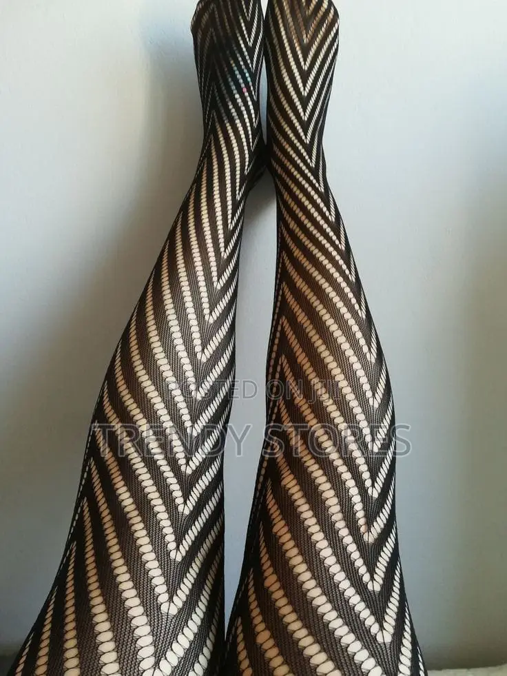 Jacquard Fishnet Stockings
