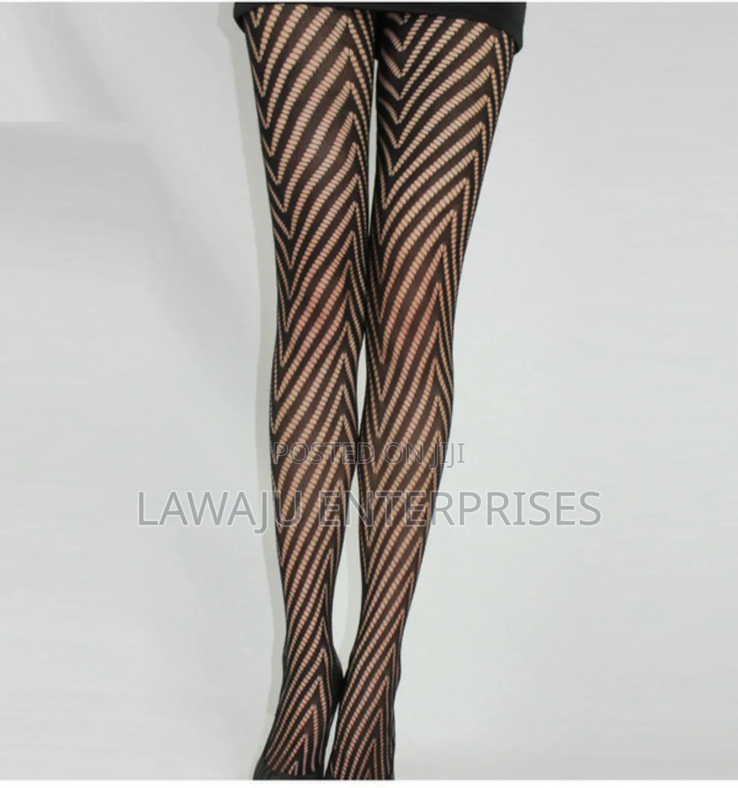 Stripped Fishnet Stockings