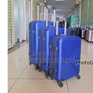 Blue 3in 1 Fibre Laxurious Suitcase Briefcase Travel Bag