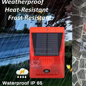 Sensor Alarm With IR Remote Solarpowered Motion Sensor Alarm