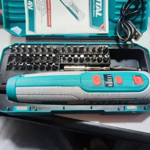 Total 42pcs Cordless Screwdriver 4V Variable Speed + Bits