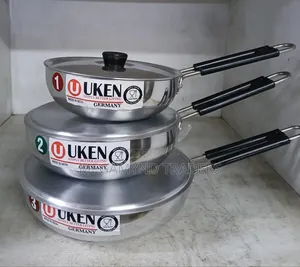 Aluminium Deep Pan / 3pc Kadai With Lid