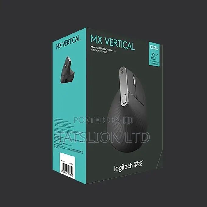 Logitech Mx Vertical Ergonomic Rechargeable Bluetooth Mouse