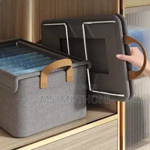 1pc Storage Box With Steel Frame and a Moisture Proof Lid