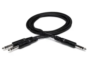 Y Cable 1/4 in TRS to Dual 1/4 in TRS