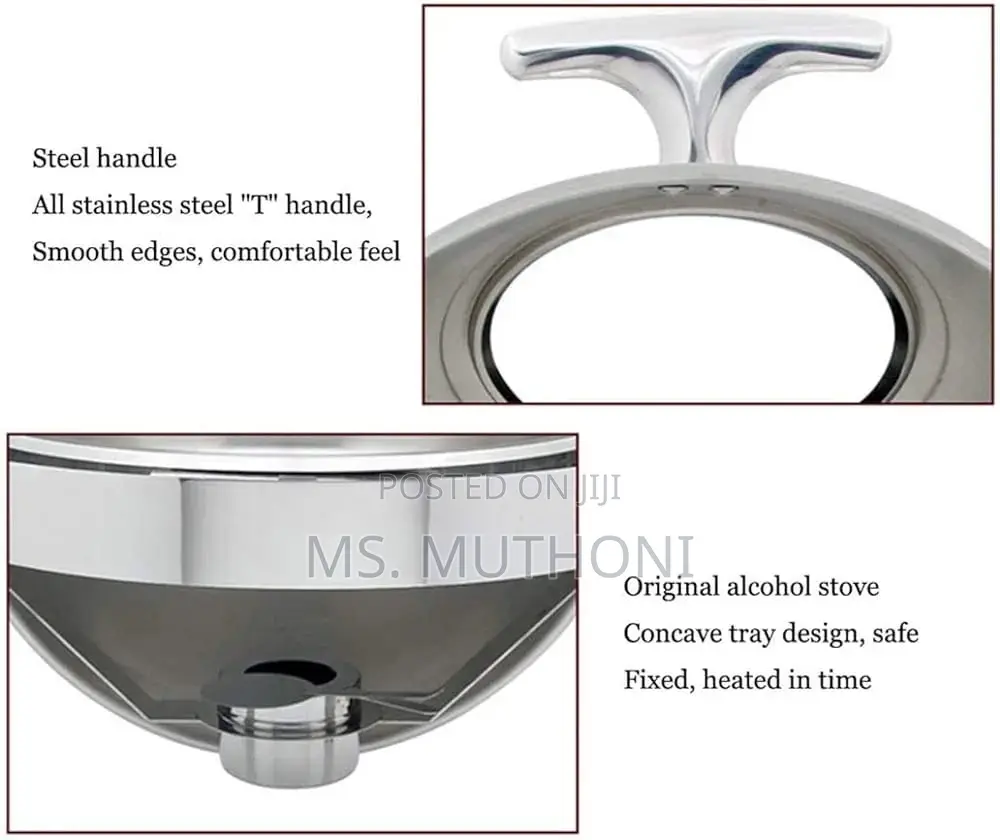 6L Executive Classy Heavy, Stainless Steel Round Roll Top