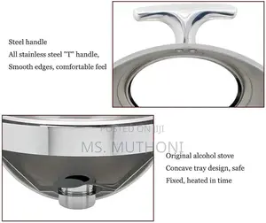 6L Executive Classy Heavy, Stainless Steel Round Roll Top