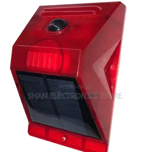 Motion Sensor Waterproof Remote# Alarm Outdoor Solar Powere