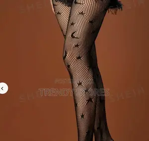 Star and Moon Fishnet Stockings