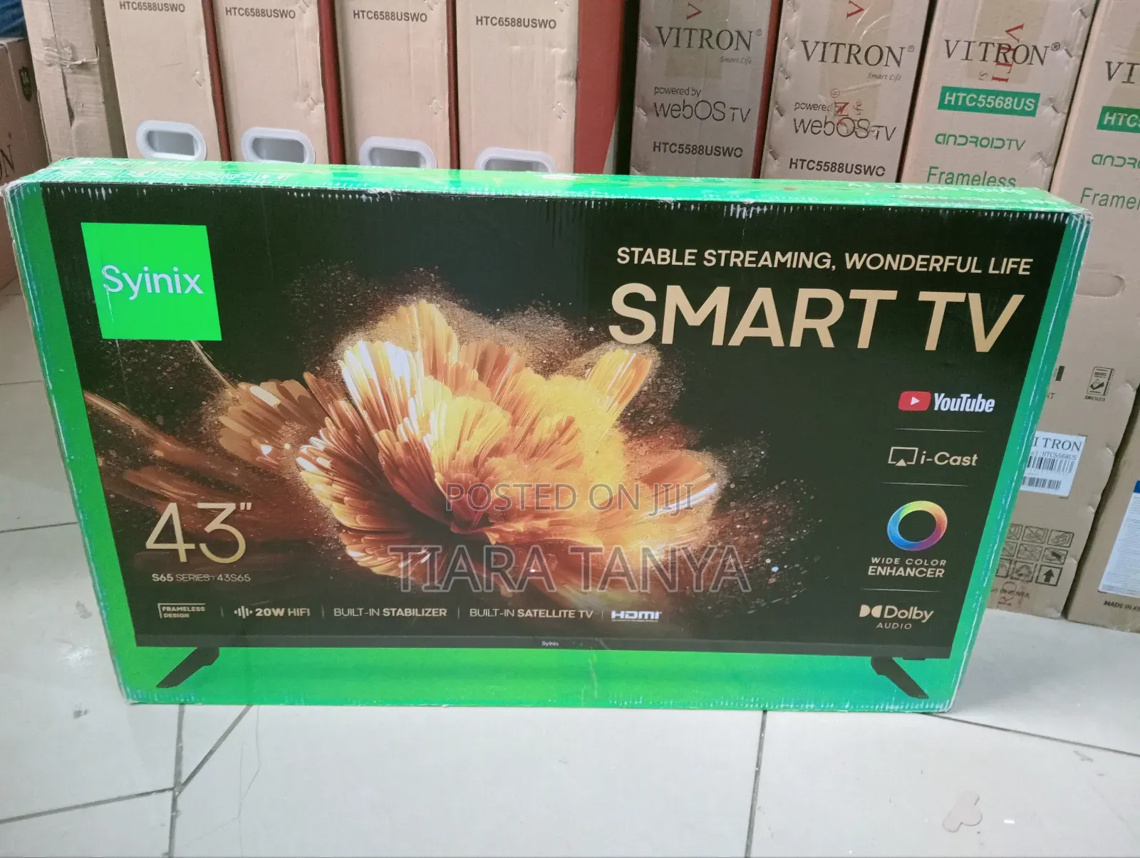 Syinix 43" Smart Android Frameless TV