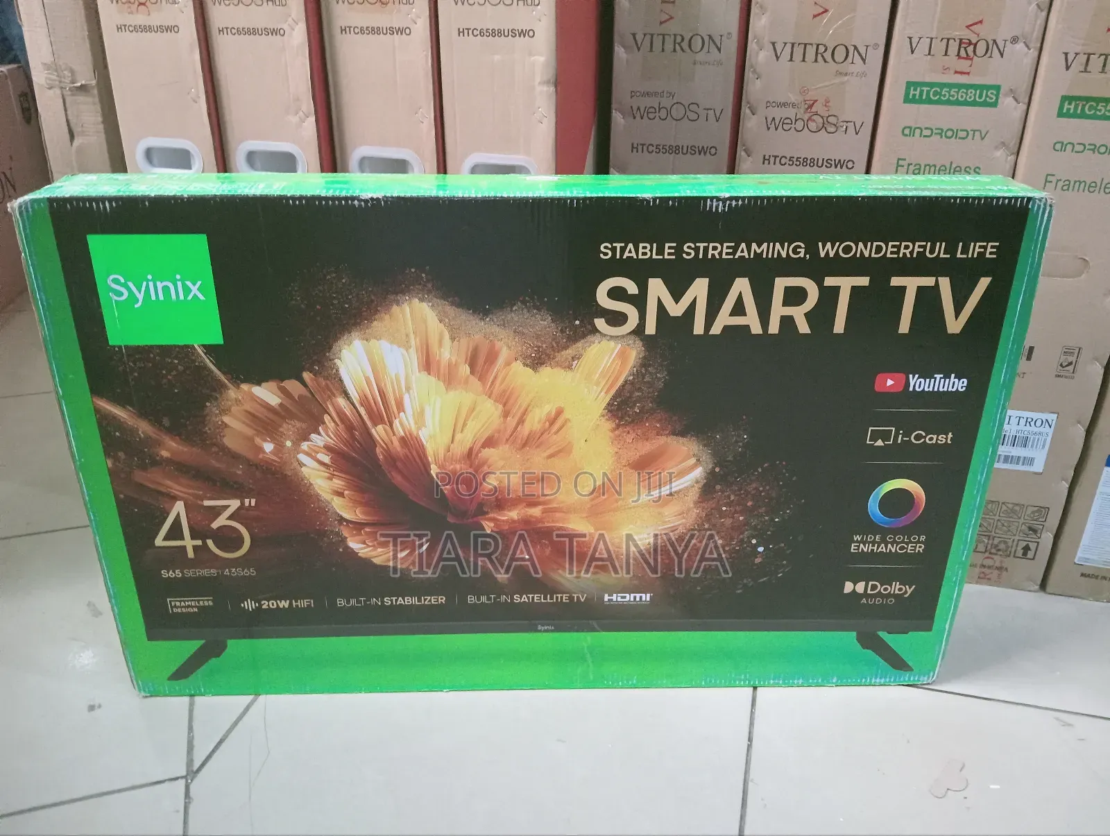 Syinix 43" Smart Android Frameless TV