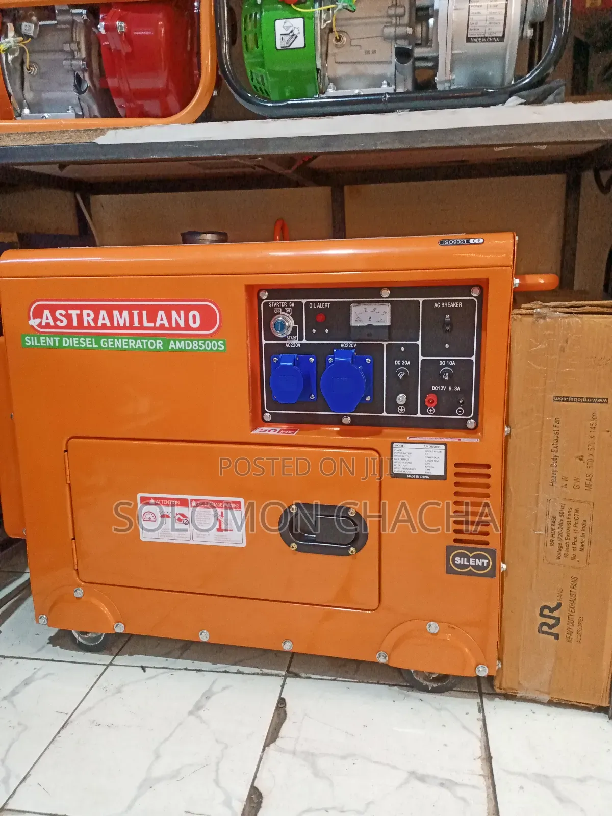 Industrial 8 Kw Astramilano Deisel Silent Generator 1 Phase