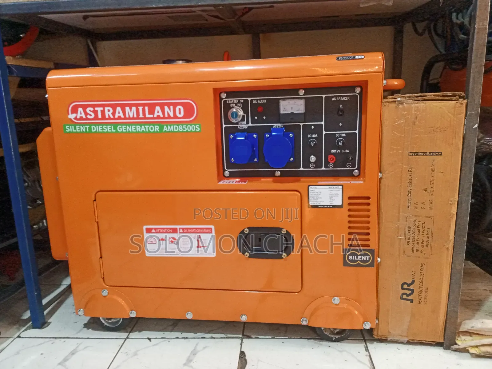 Industrial 8 Kw Astramilano Deisel Silent Generator 1 Phase