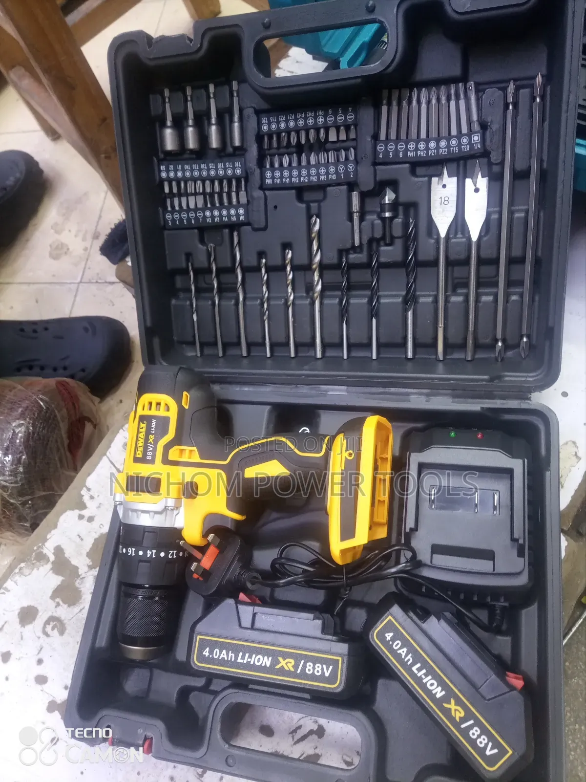 Commercial Dewalt 88v Cordless Hammer Drill