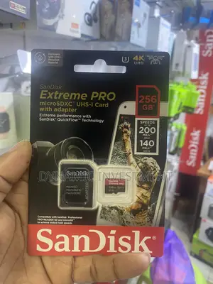 Sandisk 256gb Extreme Pro Microsd Uhs-I Memory Card 200mb/S