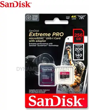 Sandisk 256gb Extreme Pro Microsd Uhs-I Memory Card