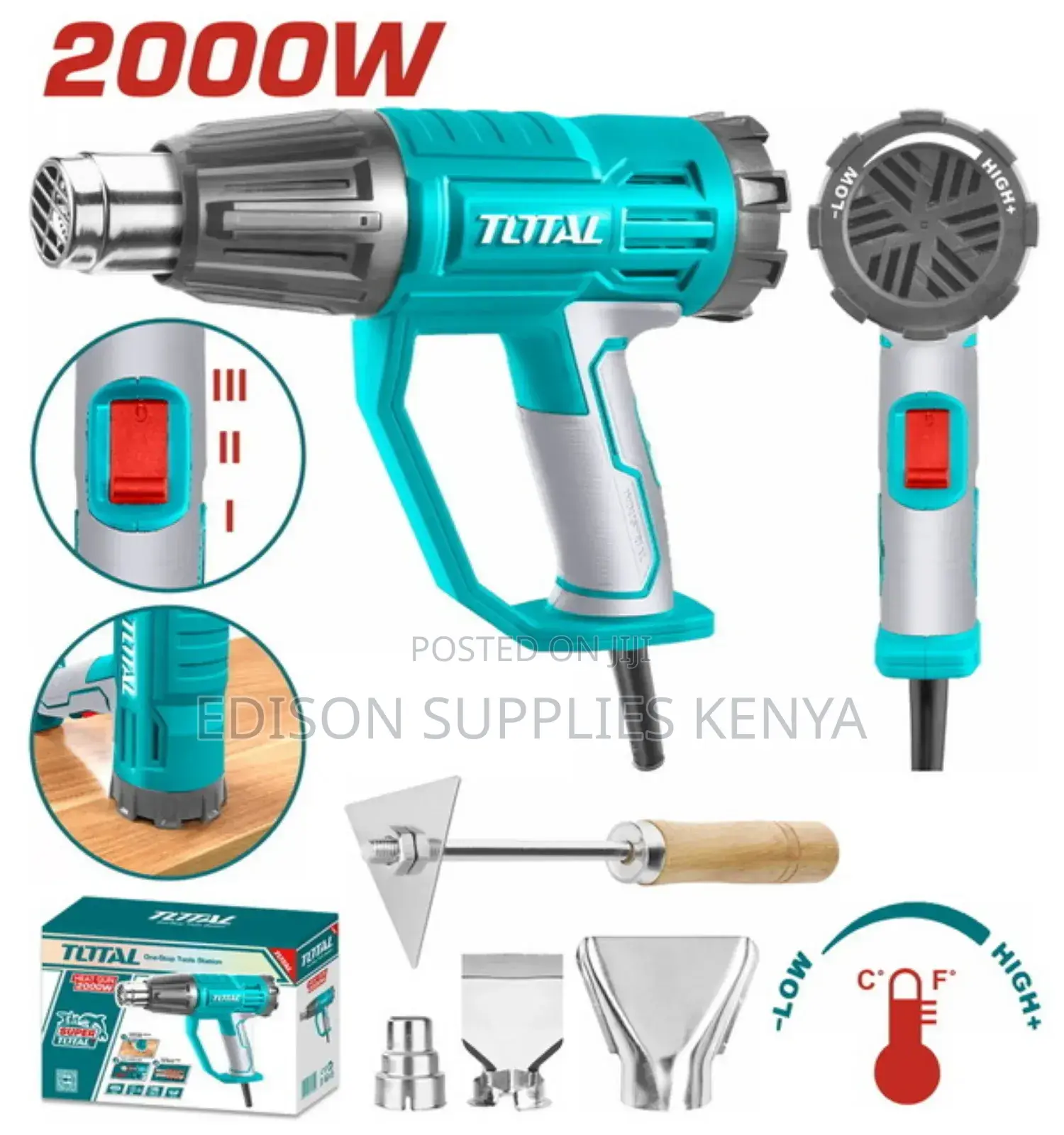 Total Heat Gun Variable Temperature Adjustment Rotating Dial