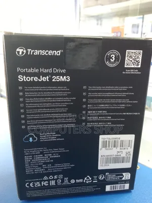 1 Tb Transcend External Hard Drive