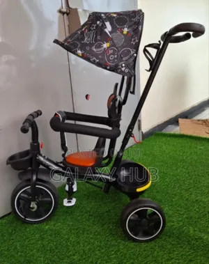 Kids Tricycle With Push and Canopy