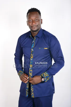 Navy Blue Long Sleeved Shirt