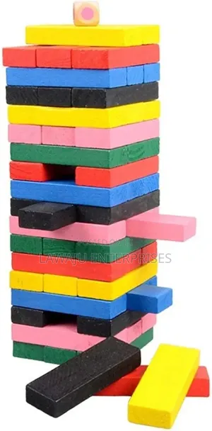 54 PCS Tumbling Tower Blocks