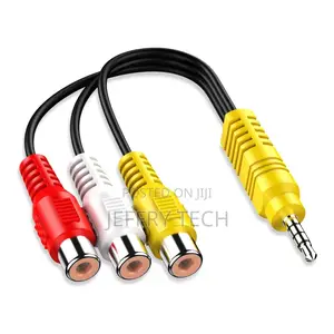 High-Quality 3.5MM to 3 RCA Video AV Adapter Cable for TCL T