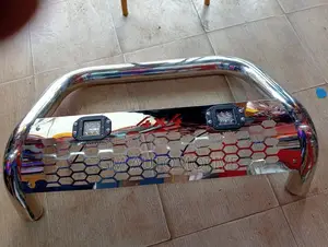 Hilux Revo/Vigo Chrome Bull Bar With Led