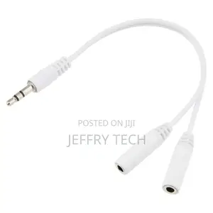 3.5mm Audio Y Splitter Cable Jack 1 Male to 2 Female Stereo