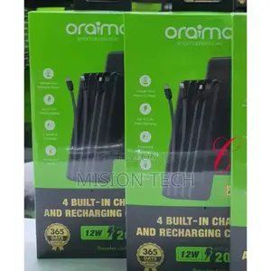 Oraimo Traveler 20,000mah Power Banks With Built-in Cables
