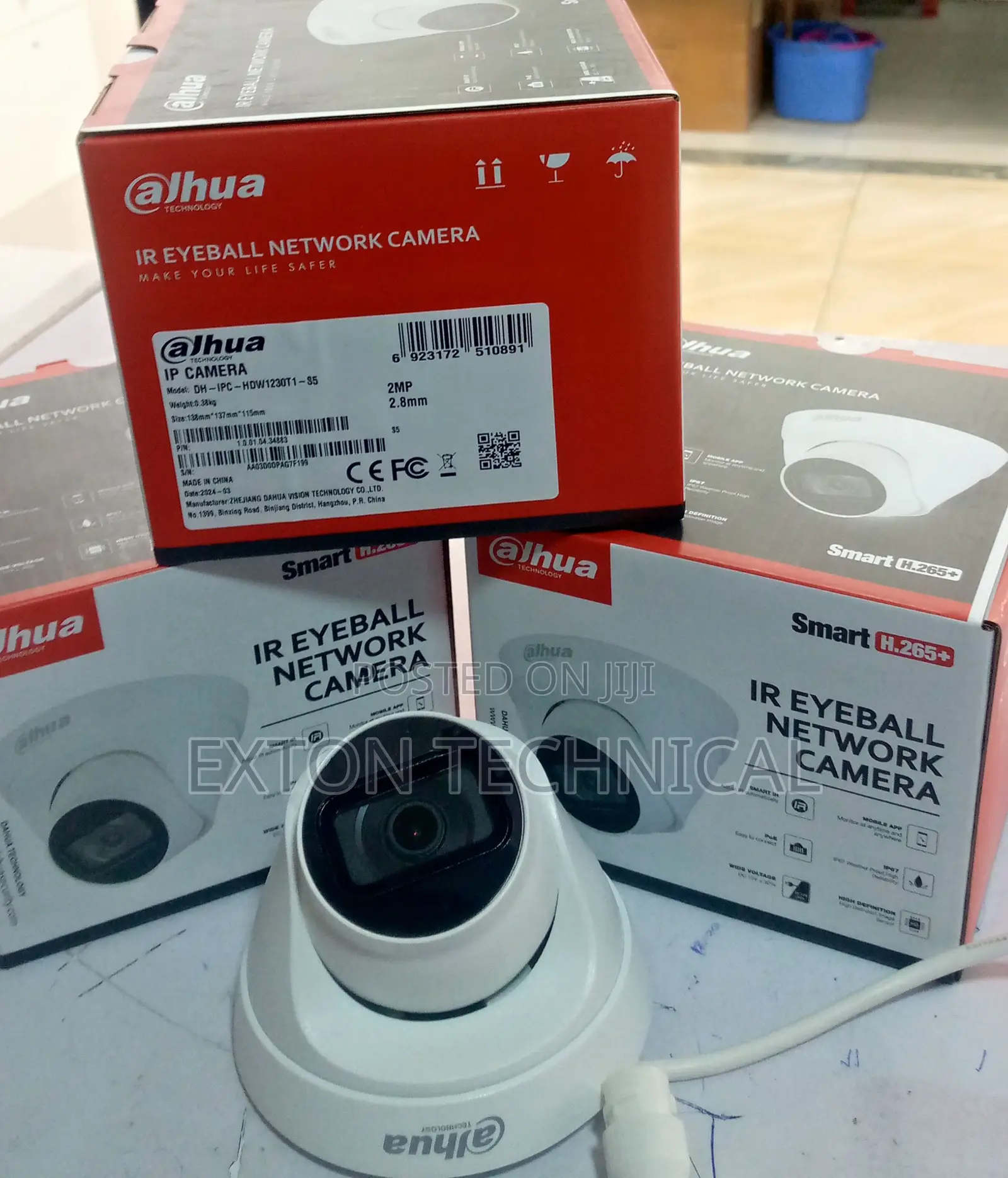Smart H.265+ 2mp Ip Dome Ir Eyeball Network Camera Dahua