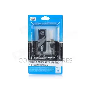 Black USB 3.0 to RJ45 Network Ethernet LAN Adapter