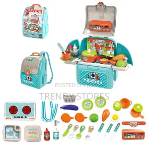 Green Kitchen Pretend Play Set