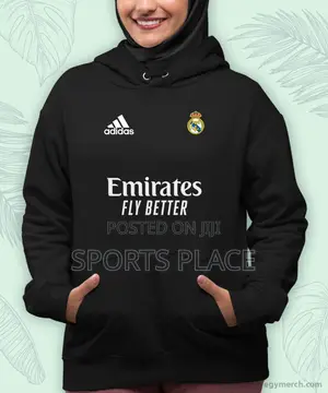 Real Madrid Black Hoodie