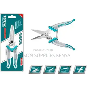 Total Electricians Scissors 7 Inch Cable Cutting Scissors 7"