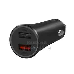 37W Dual-Port Car Charger – Black
