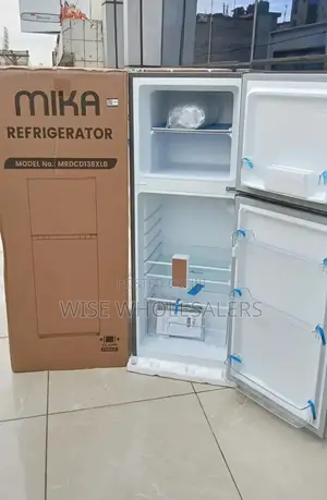 **""Mika 138l Double Door Fridge ''"
