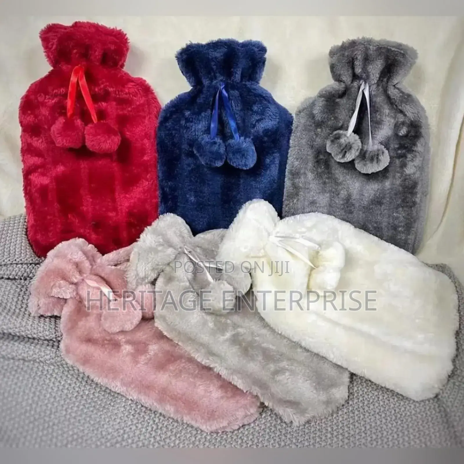 Hot Water Bottle With Fur