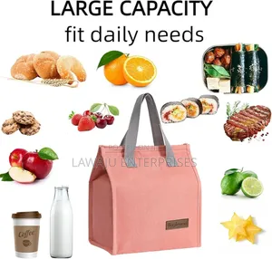 Pink Tote Insulated Lunch Bag