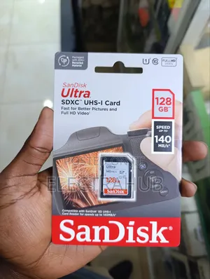 Sandisk 128gb Ultra Memory Card New Sealed In A Shop