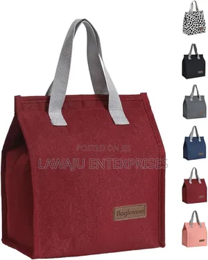 Maroon Tote Insulated Bag