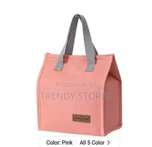 Pink Insulated Tote Bag
