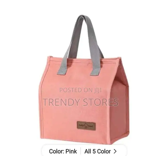 Pink Insulated Tote Bag