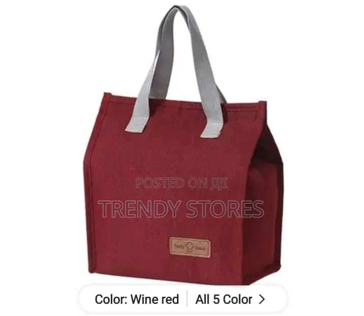 Maroon Insulated Tote Bag