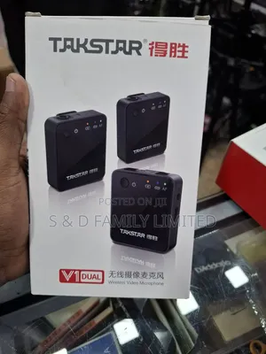 Takstar V1 Dual Channel Wireless Lavalier Video Microphone