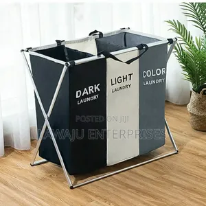 3 Compartment Laundry Basket