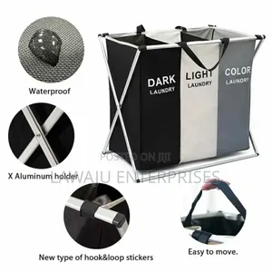 Oxford Material Movable Laundry Hamper
