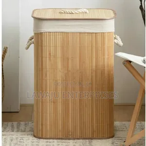 Bamboo Laundry Basket With Cover