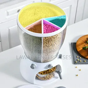 White Rotating Cereal Dispenser